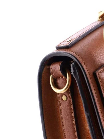 Pre-owned Chloé Nile Leather Small Crossbody Bag In Brown
