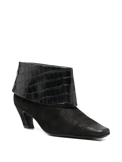 Marc Ellis 55mm Croc Embossed Boots In Multi