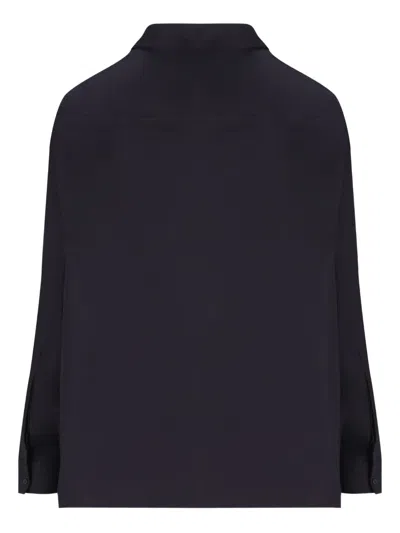 Gucci V-neck Shirt In Blue
