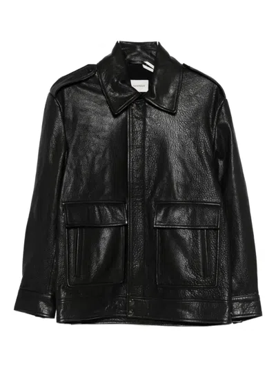 Nour Hammour Drey The It Girl Leather Jacket In Black