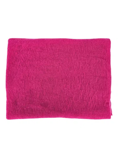 Botto Giuseppe Large Cashmere Scarf In Pink