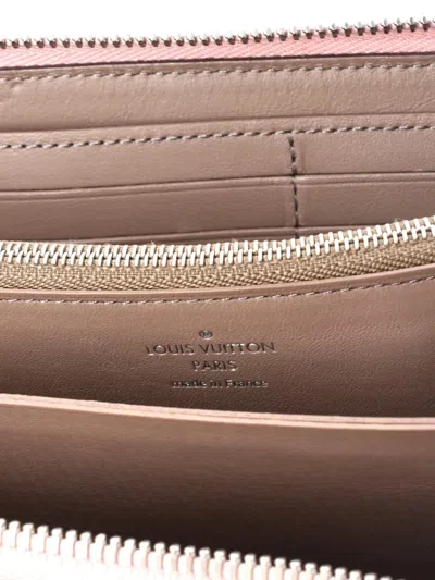 Pre-owned Louis Vuitton Comete Wallet Leather Long Small Wallets In Pink