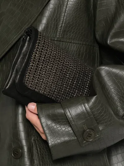 Sommet Soffietta Woven Ccross Body Bag In Black