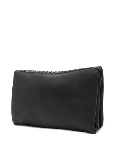 Sommet Soffietta Woven Ccross Body Bag In Black
