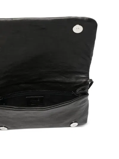 Sommet Soffietta Woven Ccross Body Bag In Black