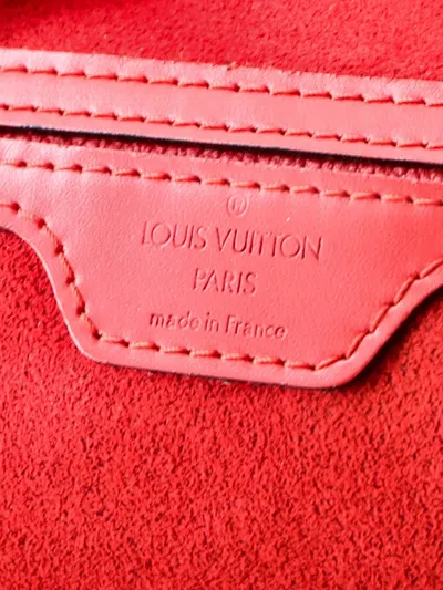 Pre-owned Louis Vuitton Mabillon Epi Leather Backpack In Red