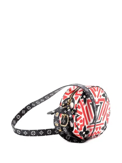 Pre-owned Louis Vuitton Boite Chapeau Souple Bag Limited Edition Crafty Monogram Giant Pm Crossbody Bag In Red