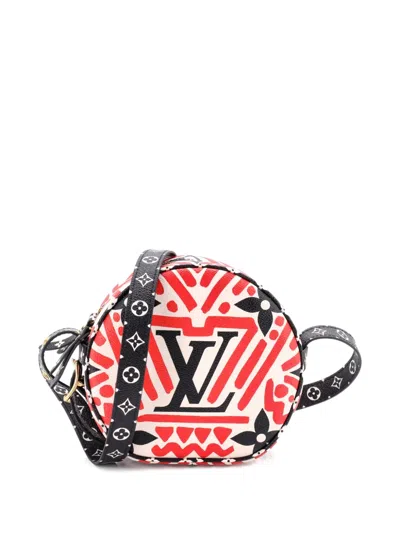 Pre-owned Louis Vuitton Boite Chapeau Souple Bag Limited Edition Crafty Monogram Giant Pm Crossbody Bag In Red