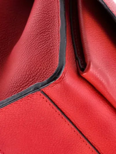 Pre-owned Louis Vuitton Mylockme Handbag Leather Bb Crossbody Bag In Red