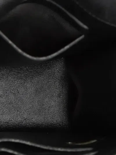 Pre-owned Chanel Golden Class Phone Holder Quilted Caviar Crossbody Bag In Black