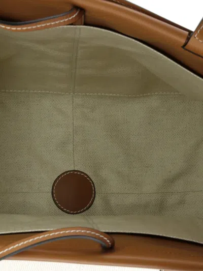 Pre-owned Loewe Cushion Canvas Large Tote Bag In Neutral