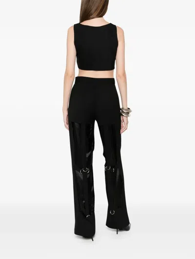 Medeea Rings-detail Trousers In Black