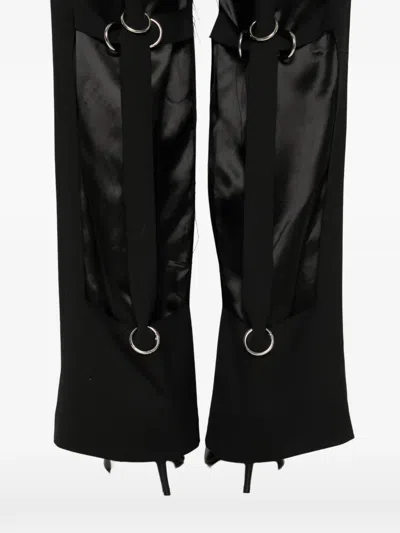Medeea Rings-detail Trousers In Black