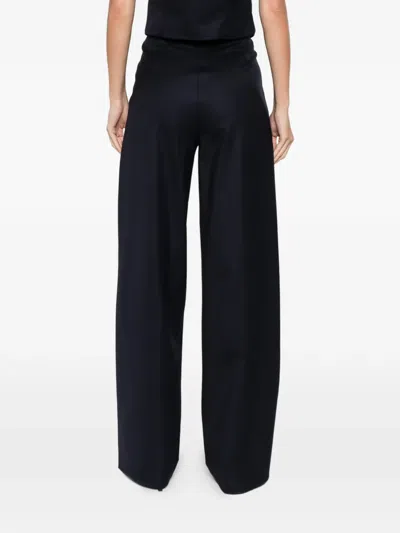 Medeea Pleated-front Tailored Trousers In Blue