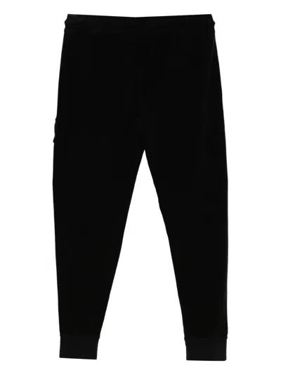 C.p. Company Lens Brushed Track Pants In Black