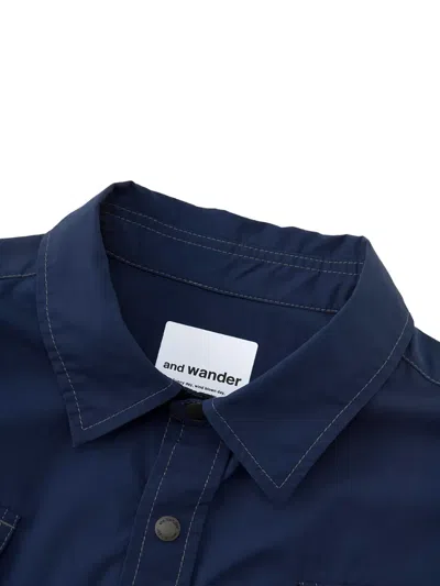 And Wander Pocket Shirt "multi (rainbow)" In Blue