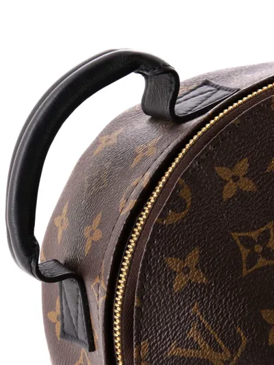 Pre-owned Louis Vuitton Palm Springs Monogram Canvas Pm Backpack In Brown