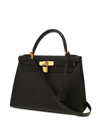 Pre-owned Hermes 2020 Kelly 28 Tote Bag In Black