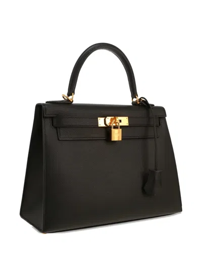 Pre-owned Hermes 2020 Kelly 28 Tote Bag In Black