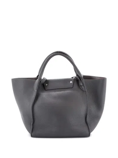 Pre-owned Celine Big Bag Smooth Calfskin Small Tote Bag In Gray