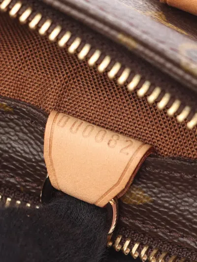 Pre-owned Louis Vuitton 2002 Monogram Cabas Piano Tote Bag In Brown