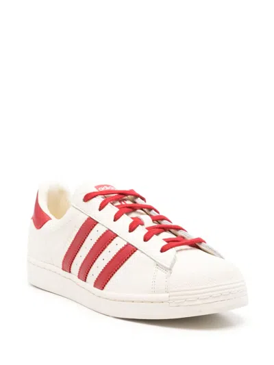 Adidas Originals X Avavav Superfinger Superstar Buckle-detail Sneakers In White