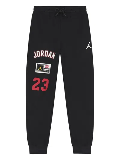 Nike Jordan Logo Track Pants In Black
