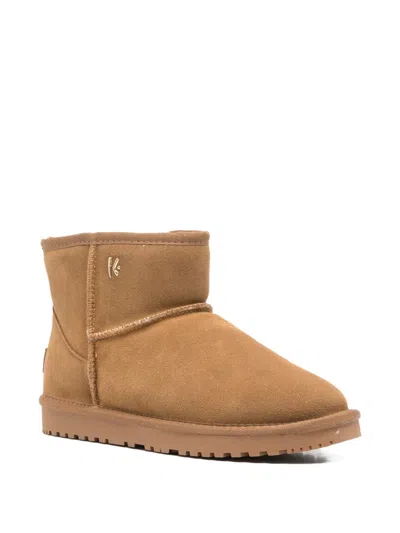 Keys Ankle Suede Boots In Brown