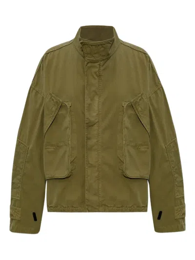 Attico Pockets Detail Jacket In Green