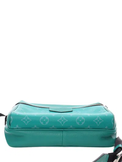 Pre-owned Louis Vuitton 2019 Monogram Taigarama Outdoor Messenger Crossbody Bag In Green