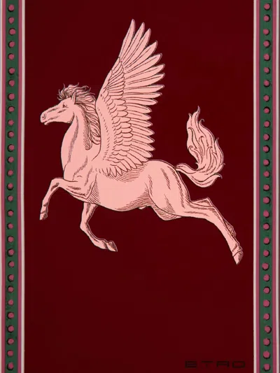 Etro Home Heraldic-motif Ceramic Tray (29.5cm X 20cm) In Multi