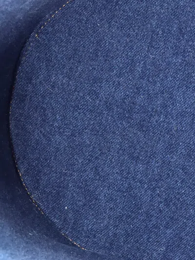 Pre-owned Celine Rope Denim Small Bucket Bag In Blue