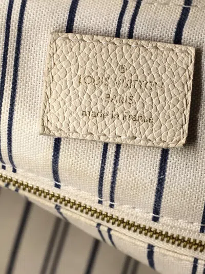 Pre-owned Louis Vuitton Speedy Bandouliere Bag Monogram Empreinte Leather 30 Satchel In White