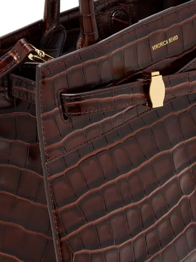 Veronica Beard Dash Leather Bag In Red