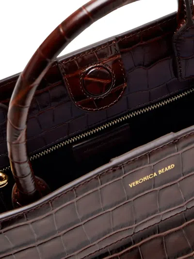 Veronica Beard Dash Leather Bag In Red