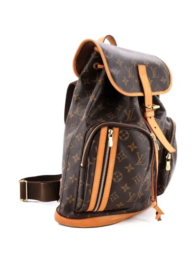 Pre-owned Louis Vuitton Bosphore Monogram Canvas Backpack In Brown