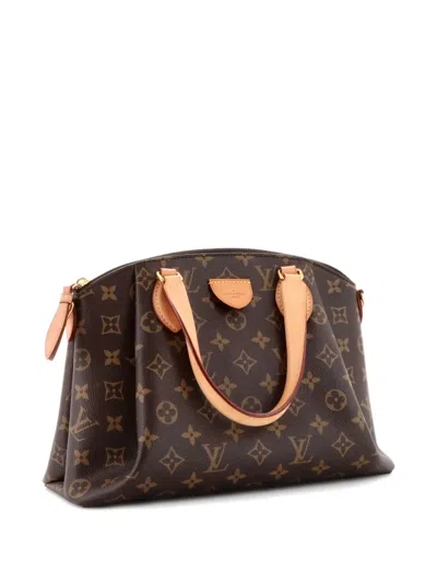 Pre-owned Louis Vuitton Rivoli Handbag Monogram Canvas Pm Satchel In Brown