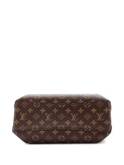 Pre-owned Louis Vuitton Rivoli Handbag Monogram Canvas Pm Satchel In Brown