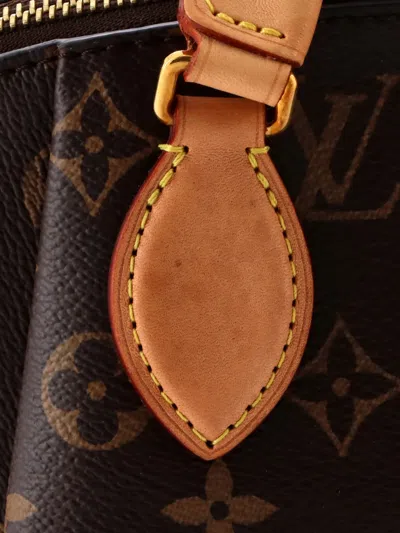 Pre-owned Louis Vuitton Rivoli Handbag Monogram Canvas Pm Satchel In Brown