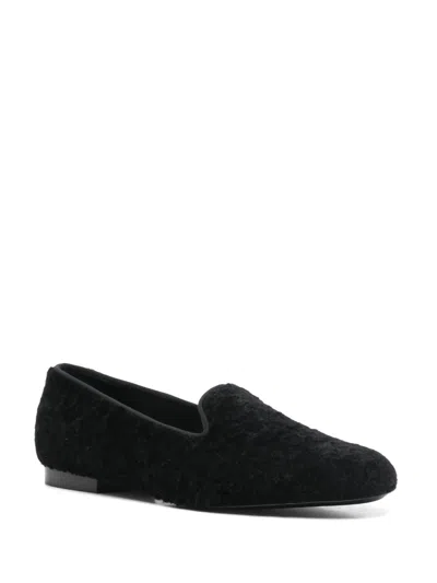 Totême Shearling Loafers In Multi