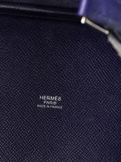 Pre-owned Hermes Picotin Lock Bag Tressage Epsom Pm Bucket Bag In Black