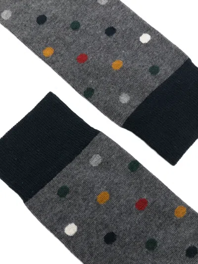 In The Box Polka Dot Socks In Gray