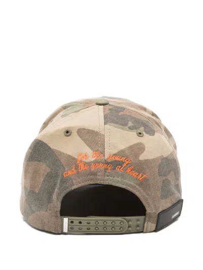 Amiri Ma Outline Camo Snapback Ball Cap In Multi
