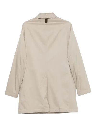 Canali Single-breasted Coat In Multi