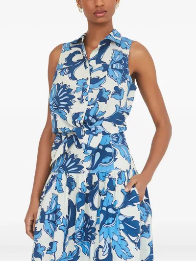 Cara Cara Highland Tied Top In White