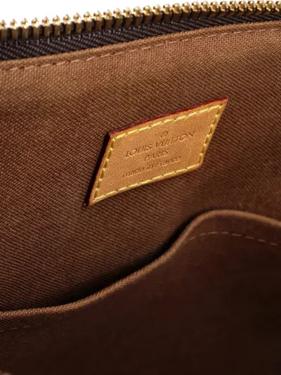 Pre-owned Louis Vuitton Tivoli Handbag Monogram Canvas Gm Satchel In Brown