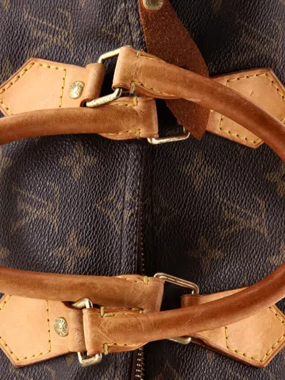 Pre-owned Louis Vuitton Speedy Handbag Monogram Canvas 25 Satchel In Brown