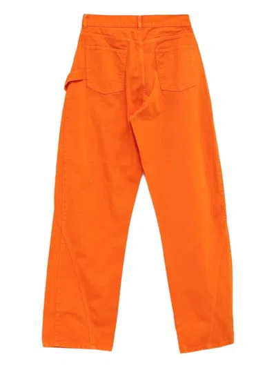 Jw Anderson Logo-patch Jeans In Multi