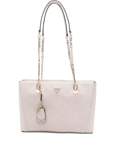 Guess Usa Tisha 4g-logo Shoulder Bag In Pink