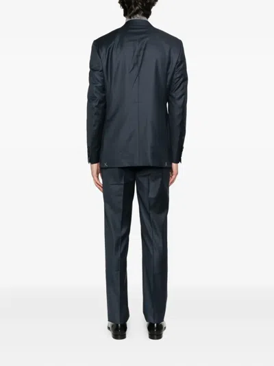 Canali Single-breasted Suit In Blue